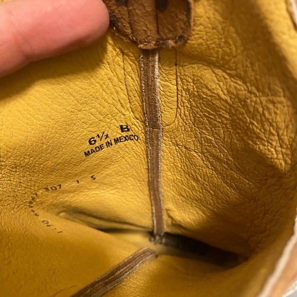 Cavendars Exotic Square Toe animal leopard print Cowboy Boots size 6.5 - Picture 4 of 7